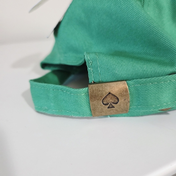 kate spade green "party hat" baseball cap - Picture 2 of 4